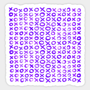 Xoxo valentine's day - purple Sticker
